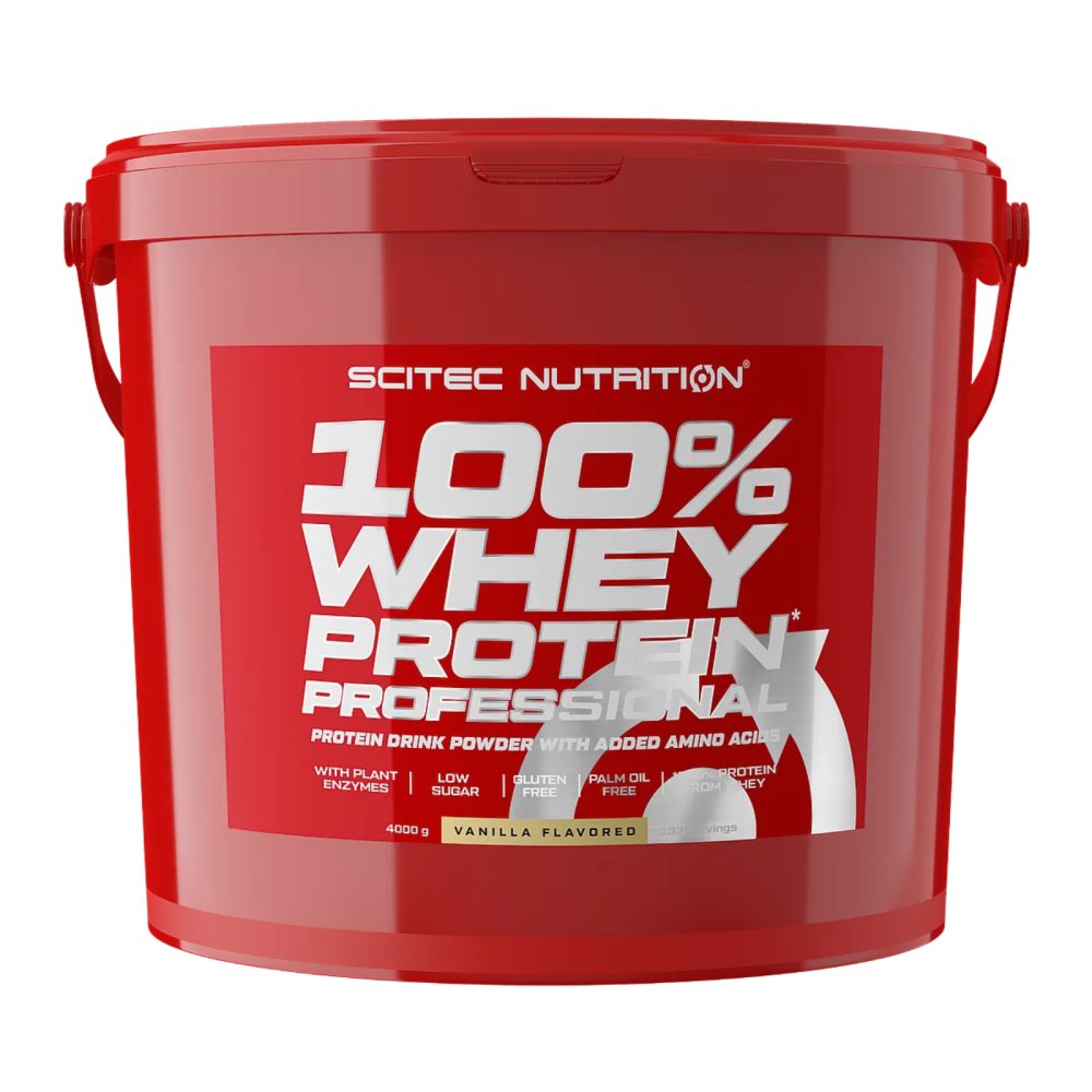 Scitec Nutrition 100% Whey Protein Professional 4000 gr 4 kg Proteine del siero del Latte