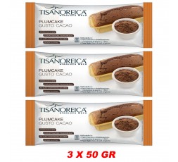 Plumcake gusto cacao 3 X 50 gr Tisanoreica Gianluca Mech