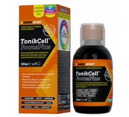 TonikCell Focus Plus 280 ml Named Sport tonico multivitaminico contro stanchezza e stress