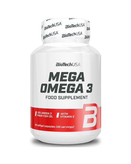 Biotech Usa Omega 3 90 perle Olio di Pesce Epa Dha con Vitamina E