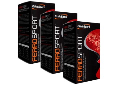 EthicSport Ferrosport 3 X 30 Compressse da 742 mg con Acido Folico e Vitamina C