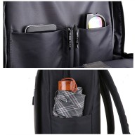 Zaino Uomo Donna Impermeabile Porta PC Viaggio Scuola Con Presa Ricarica USB