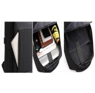 Zaino Uomo Donna Impermeabile Porta PC Viaggio Scuola Con Presa Ricarica USB