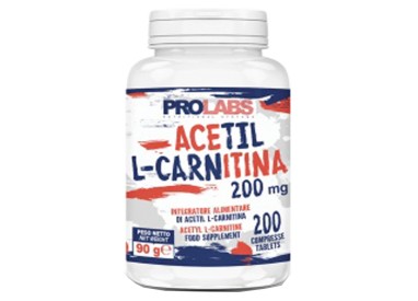 PROLABS Acetil L-Carnitina 200 cps da 200 mg. Carnitina Brucia Grassi Dimagrante