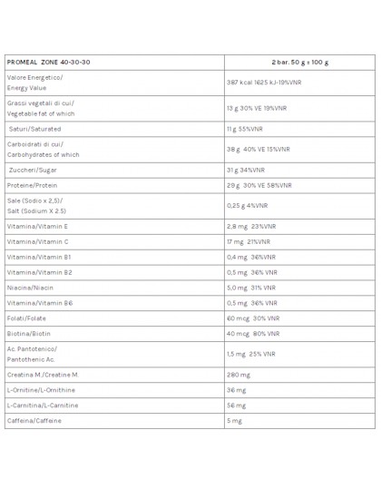Volchem Promeal 40 30 30 Barretta Proteica 24 X 50 gr