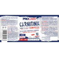 PROLABS Carnitina 90 Compresse L-Carnitina Tartrato da 1 gr 1000 mg Bruciagrassi
