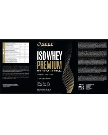 Self Iso Whey Premium 1 kg Proteine Isolate Zero Grassi e Zuccheri