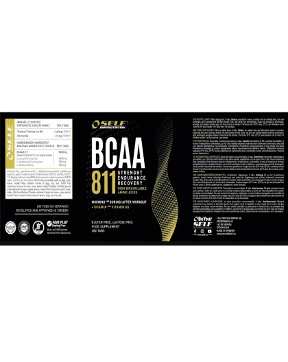Self Bcaa 8:1:1 + Vit B1 & B6 200 cpr Aminoacidi