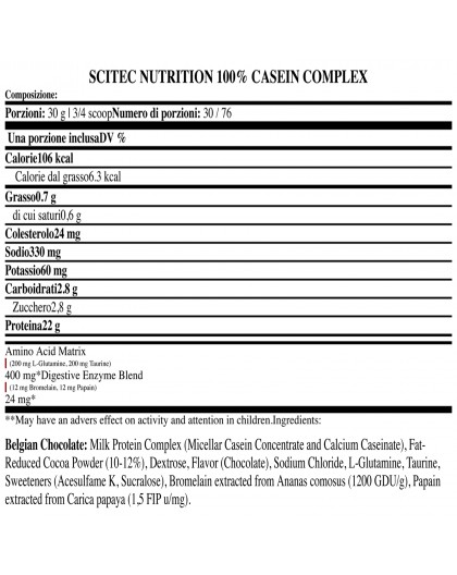 Scitec Nutrition Casein Complex 920 gr Caseina