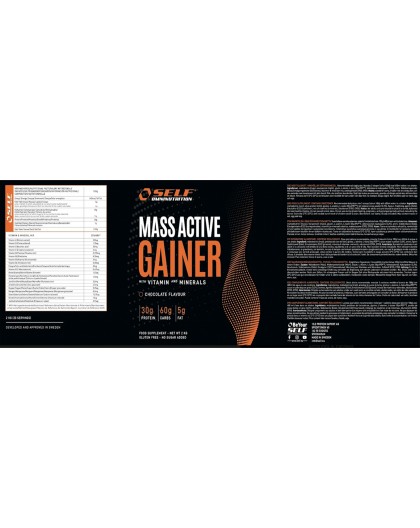 Self Omninutrition Mass Acitve Gainer 2 kg Vari Gusti