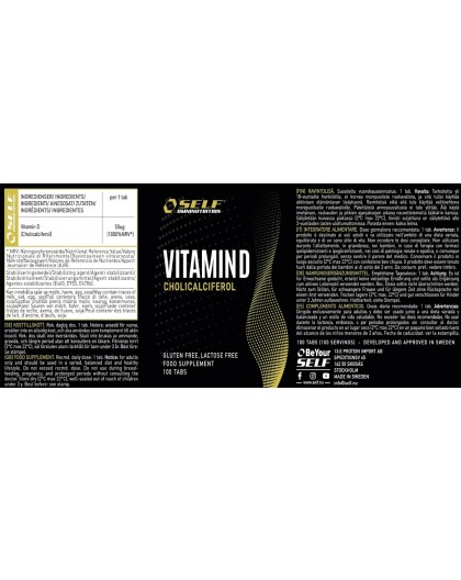 Self Omninutrition Vitamin D 100 cpr Integratore di Vitamina D