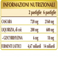 Dr. Giorgini Cascarelli -T con fermenti Lattici 180 pastiglie Lassativo Naturale