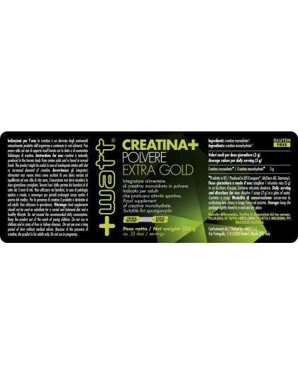 +Watt Creatina+ Extragold 350 gr