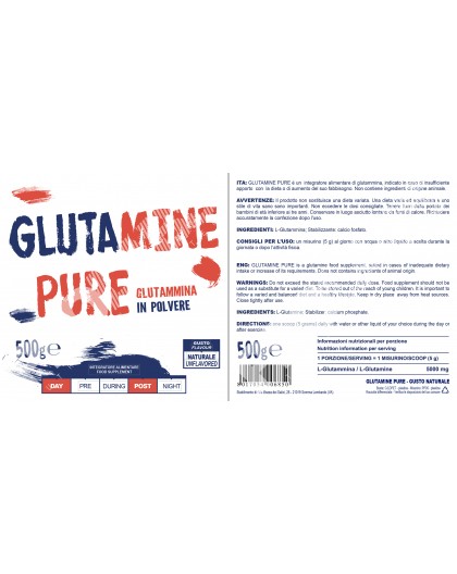 Prolabs Glutamine Pure 500 g  Glutammina in polvere