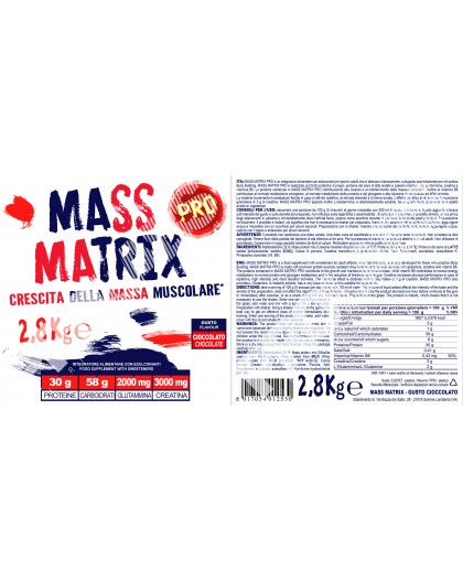 Prolabs Mass Matrix Pro 2800 gr Gainer
