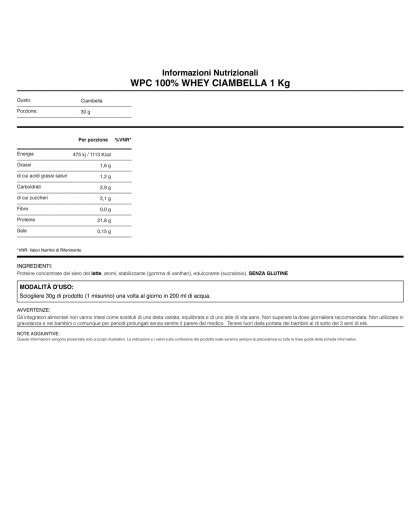 WHY Sport WPC 100% Whey Protein 1000 gr