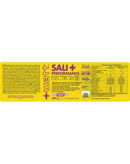 +Watt Sali+ Performance Electrolyte 500 gr