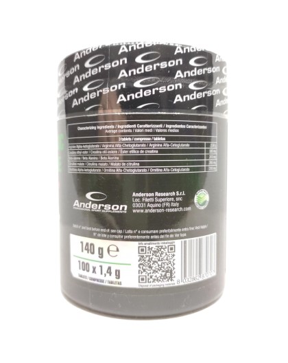 Anderson NOX Nitrox-2100 cpr Citrullina Arginina Preworkout Tonico Benessere