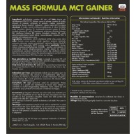 +Watt Mass Formula 907 gr. gainer di Proteine+BCAA+Creatina+Taurina+Glutammina