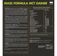 +Watt Mass Formula 907 gr. gainer di Proteine+BCAA+Creatina+Taurina+Glutammina