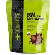 +Watt Mass Formula 907 gr. gainer di Proteine+BCAA+Creatina+Taurina+Glutammina