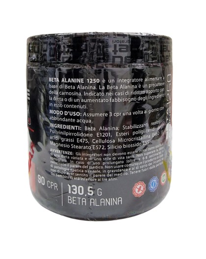 Net integratori Beta Alanine 1250 per acido lattico 90 cpr