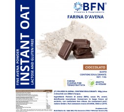 BFN Instant oat Farina d'avena proteica da 1000 gr gusto cioccolato
