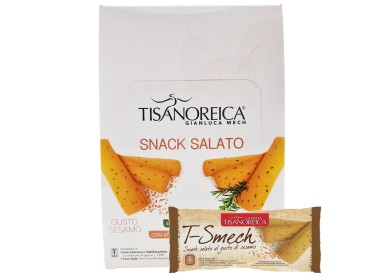Tisanoreica T-Smech snack salato al gusto di sesamo 10X30 gr