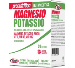 Pro Nutrition Magnesio e Potassio citrato 100% 10 Bustine da 7 gr