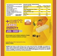 +Watt Carbo Energy+ 20 barrette da 40 gr Agrumi