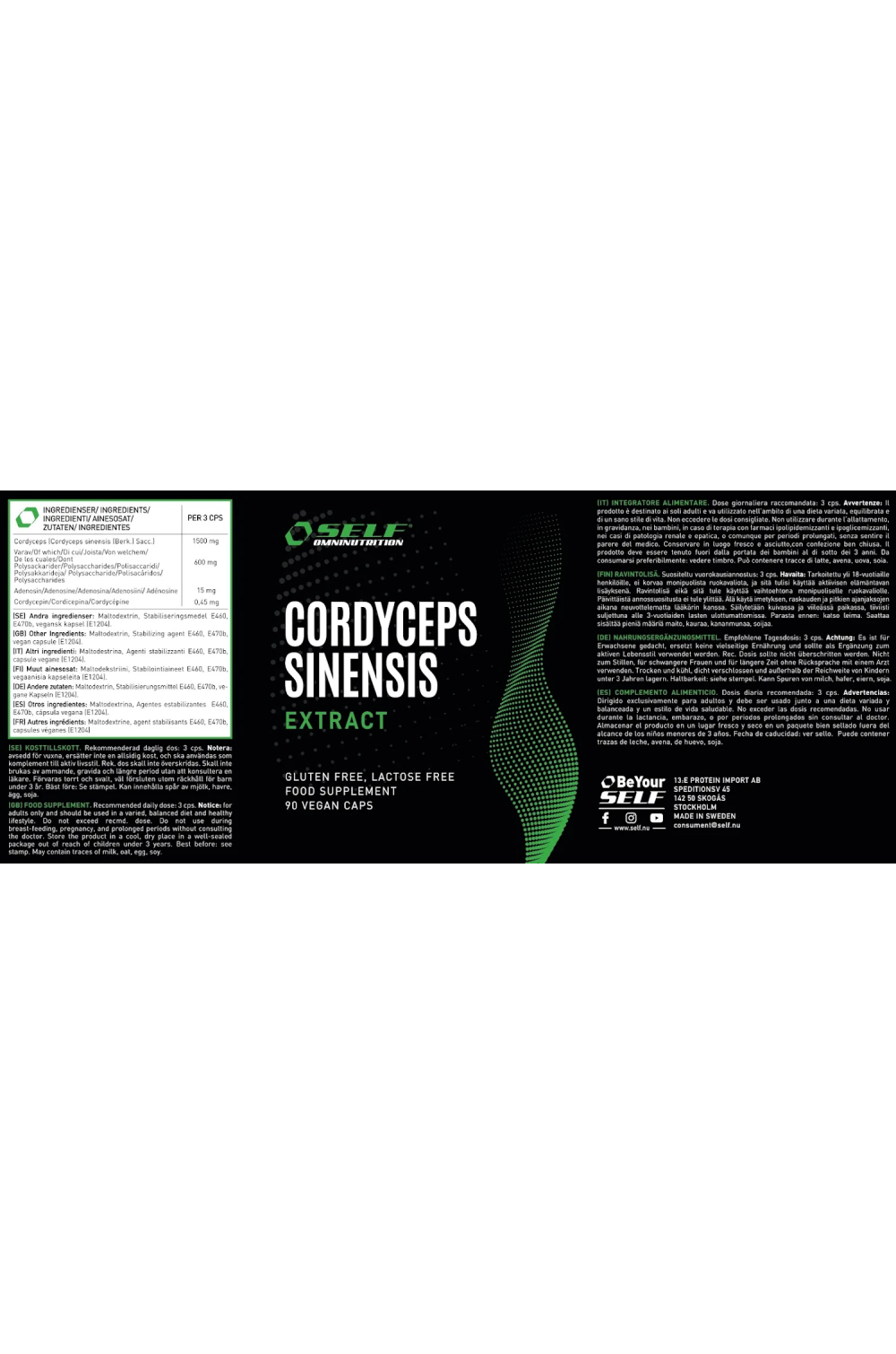 Self Omninutrition Cordyceps Sinensis Extract 90 cps