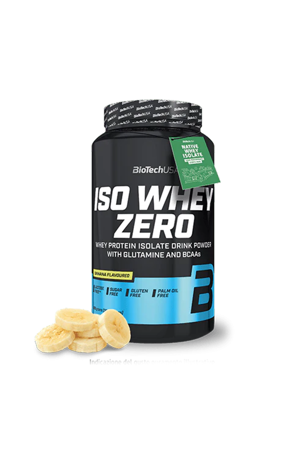 Biotech Usa Iso Whey Zero 908 gr Proteine Siero Latte Isolate Gluten Free Lactose Reduced