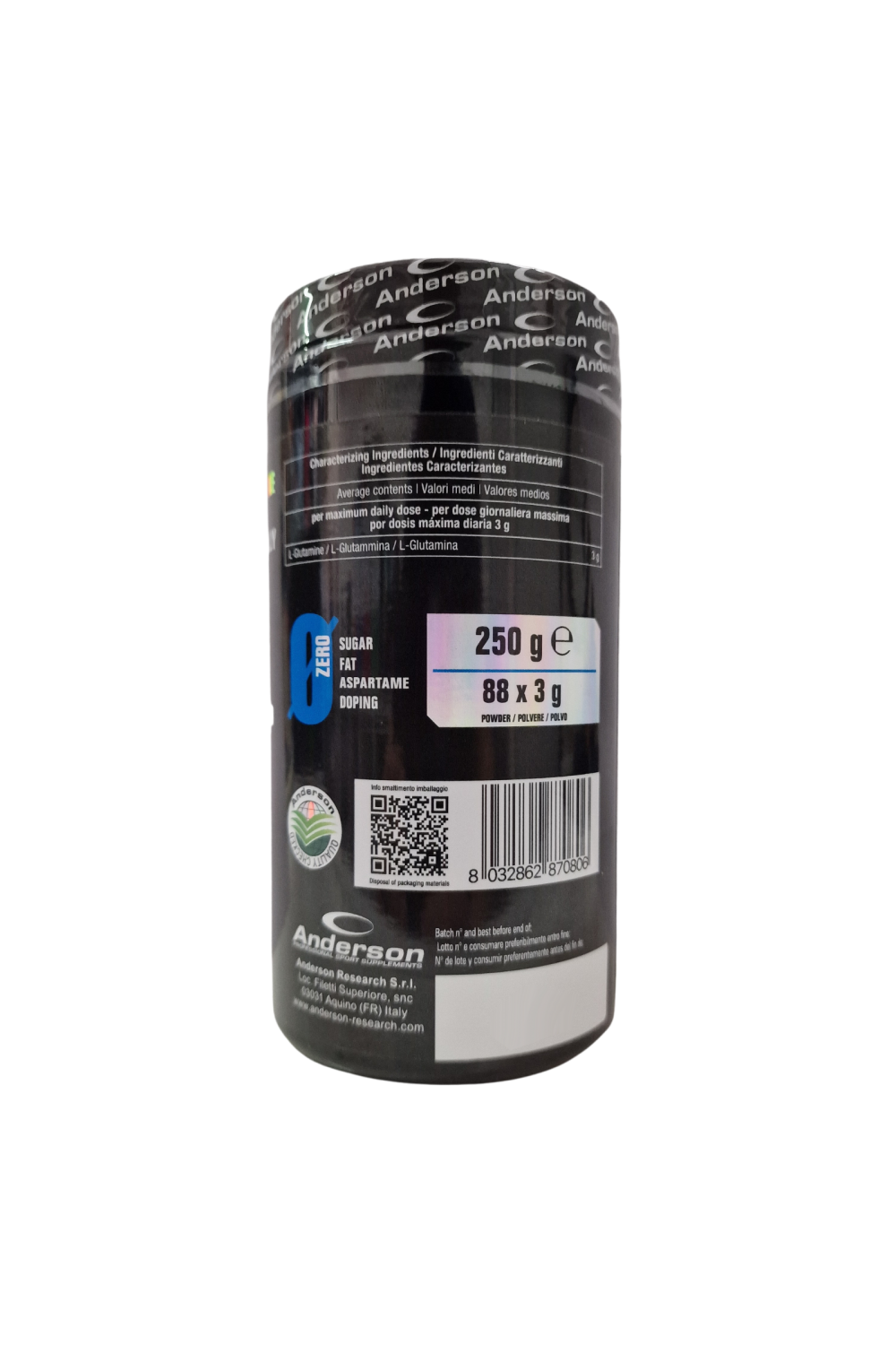 Anderson Glutammene 250 gr L-Glutammina Glutamina