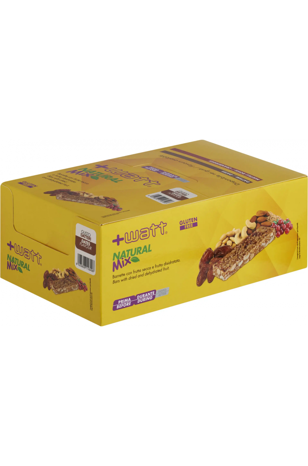 +Watt Natural Mix 24 Barrette Energetiche da 30 gr con Aminoacidi essenziali