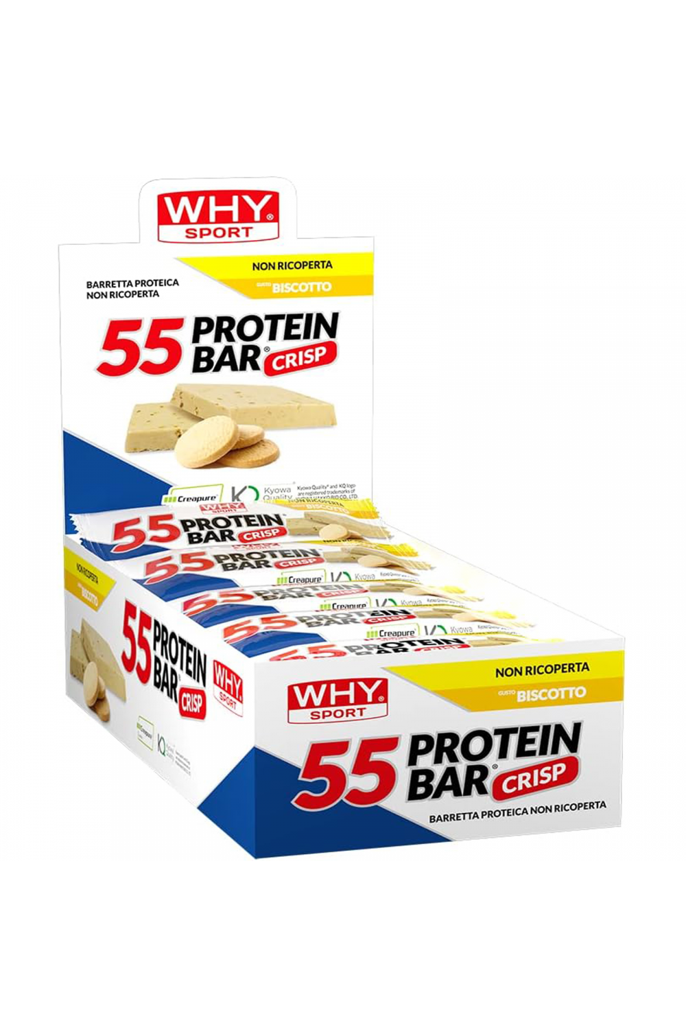WHY Sport Protein Bar 55 30 Barrette proteiche da 55 gr con creatina creapure