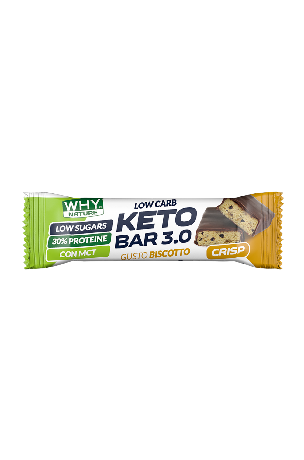 WHY Nature Keto Bar 1 Barretta Proteica da 30 gr. Dieta Chetogenica