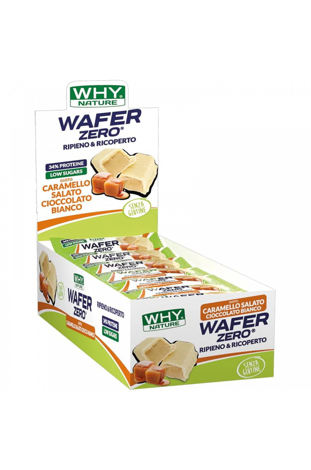 WHY Nature Wafer Zero 24 Barrette Proteiche 35 gr - Compralosubito24.it