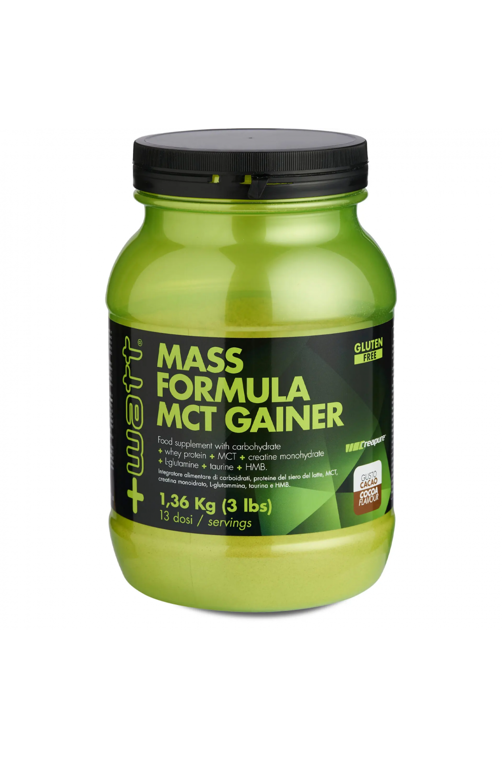+Watt Mass Formula MCT Gainer 1360 gr Aumento Massa - Compralosubito24.it