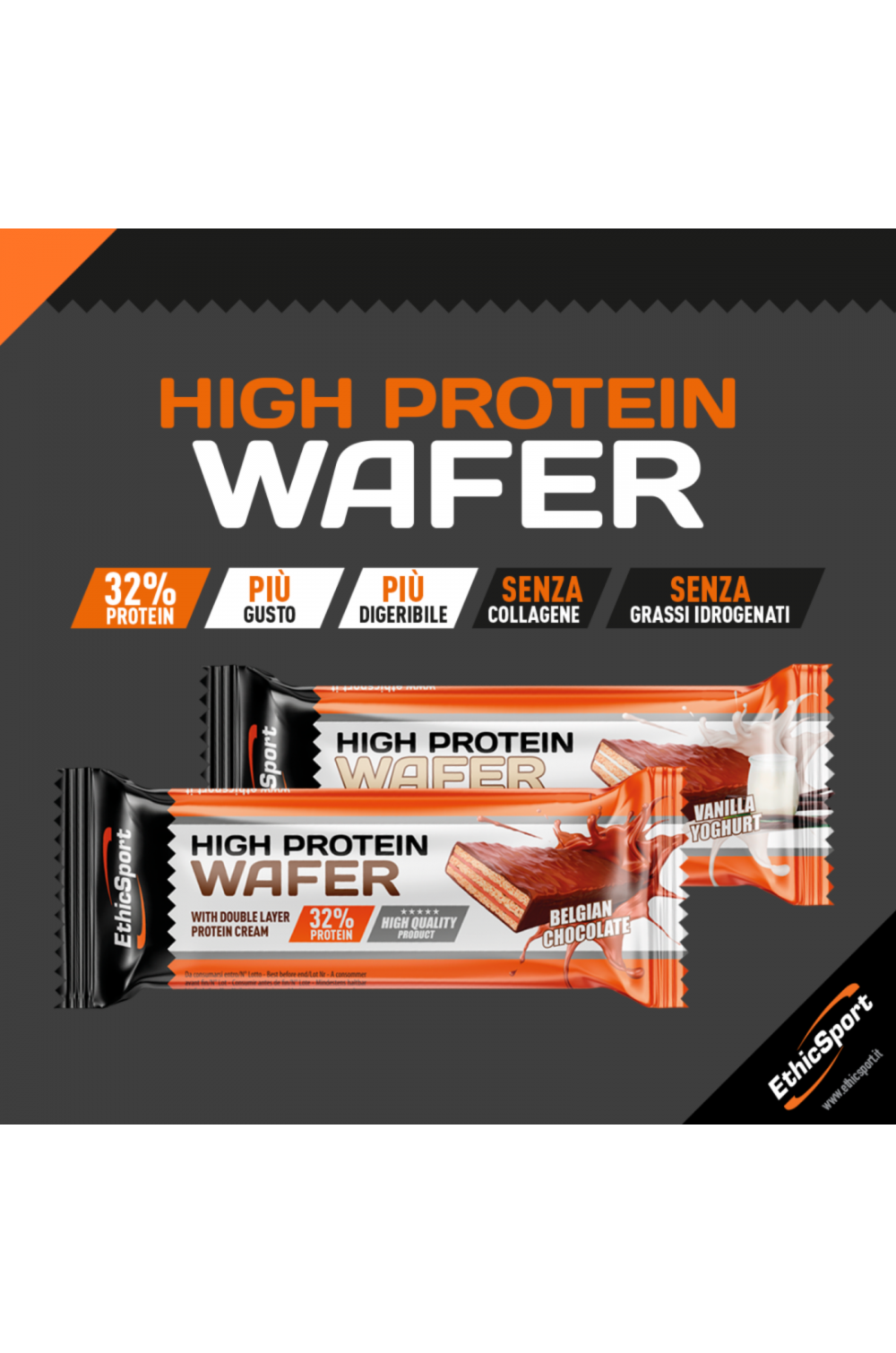 Ethicsport High Protein Wafer Box 1 X 35 g