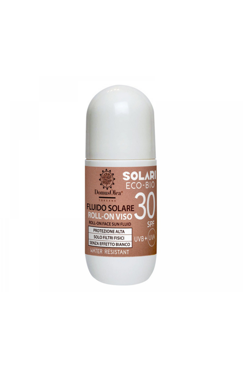 Domus Olea Toscana Solari Fluido Solare Roll-On Viso Protezione 30 SPF 50 ml