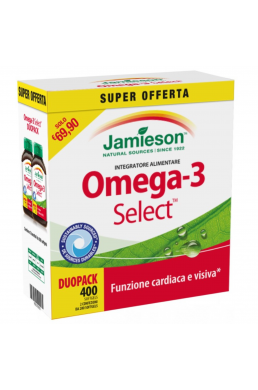 Jamieson Omega 3 select 400 softgel Duopack con portapillole