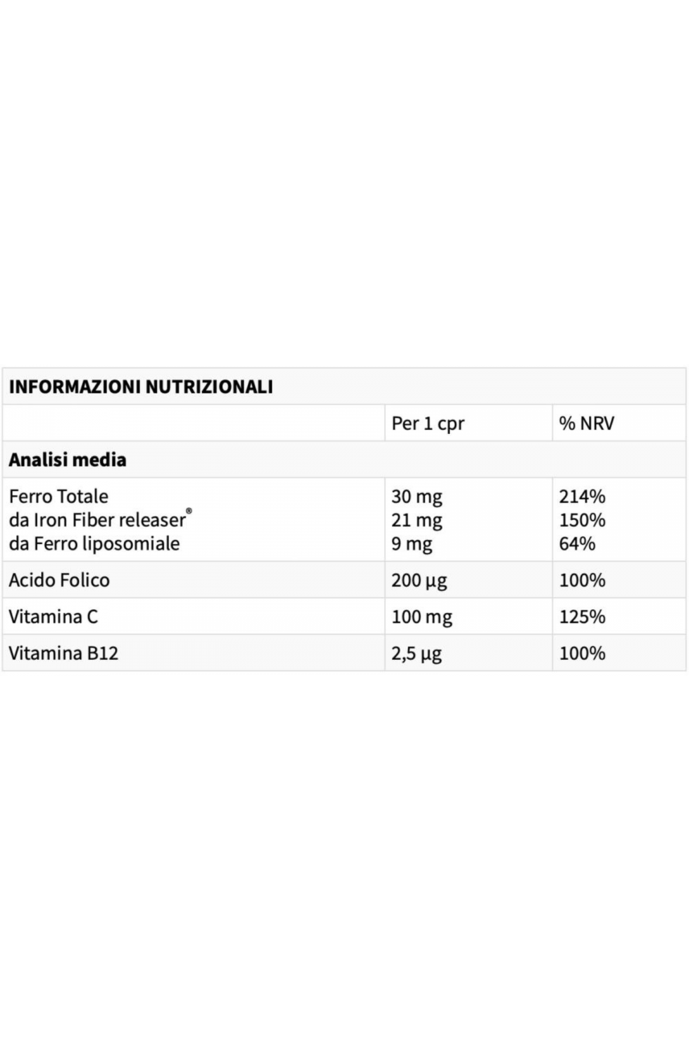 Ethicsport Ferrofill ferro liposomiale 30 cpr 900. mg
