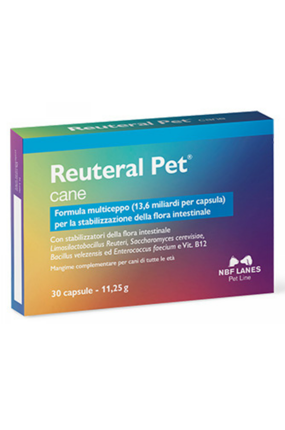 NBF LANES Reuteral Pet Cane 30 cps probiotico per Flora intestinale