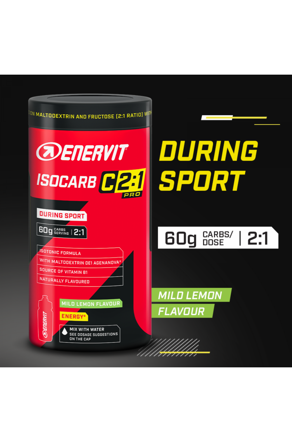 Isocarb C2:1 Pro Enervit Bevanda con Maltodestrine e Fruttosio
