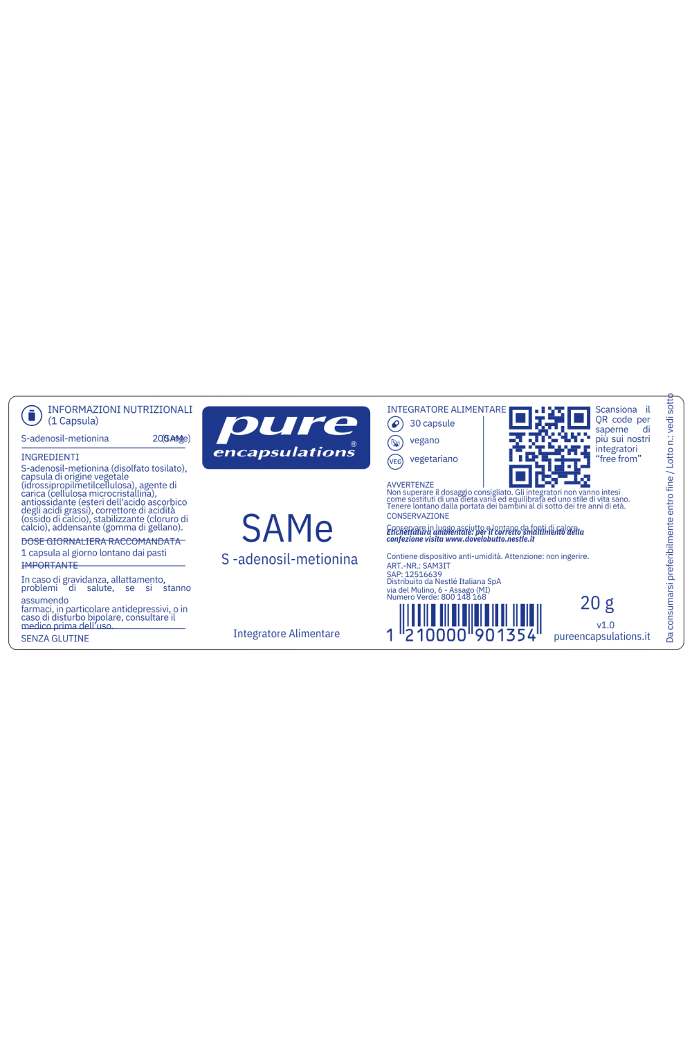 Pure Encapsulations SAMe 30 cps