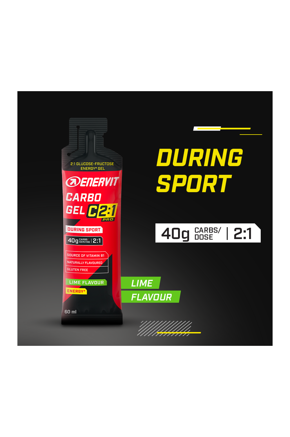 Enervit Carbo Gel C 2:1 Gel Energizante con Maltodestrine e Fruttosio senza sodio