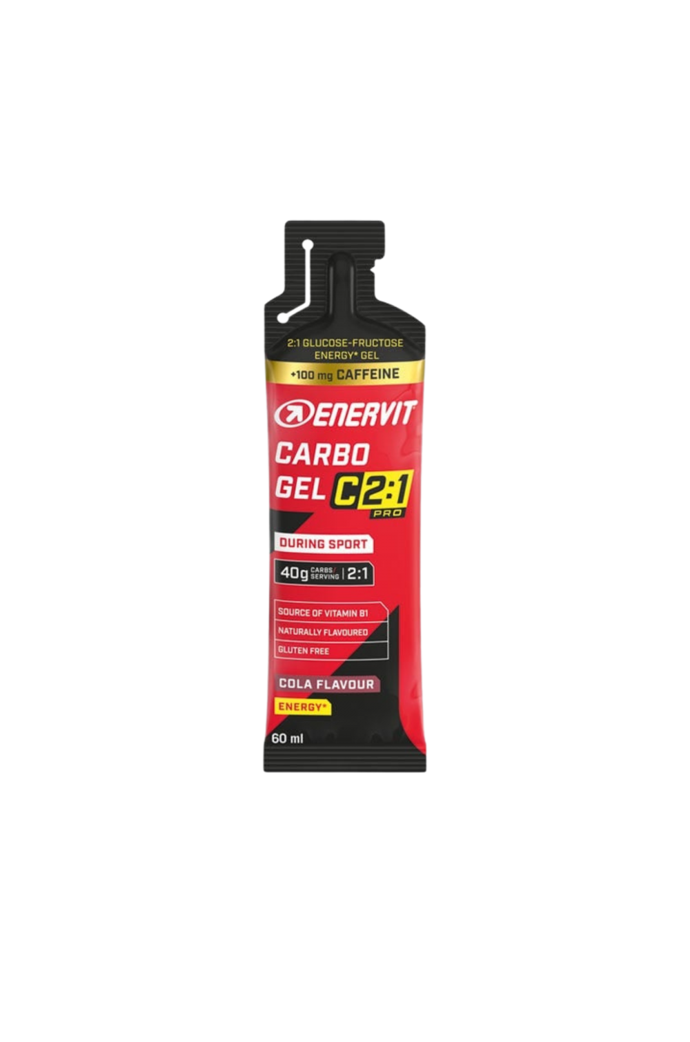 Enervit Carbo Gel C2:1 PRO Senza Sodio con Caffeina Gusto Cola