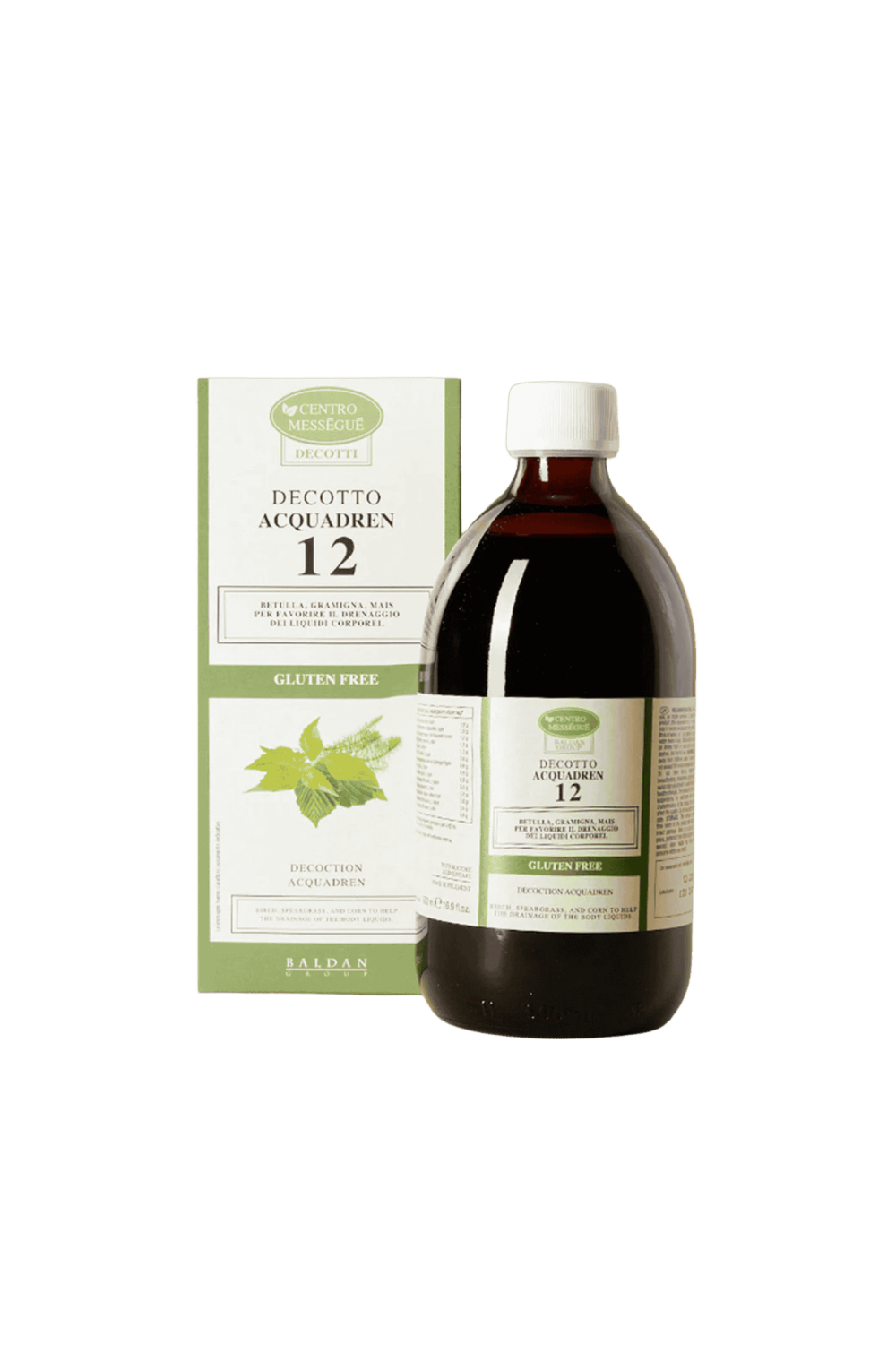 Centro Messegue Decotto 12 AcquaDren 500 ml Estratto 12 Drena Senza Glutine