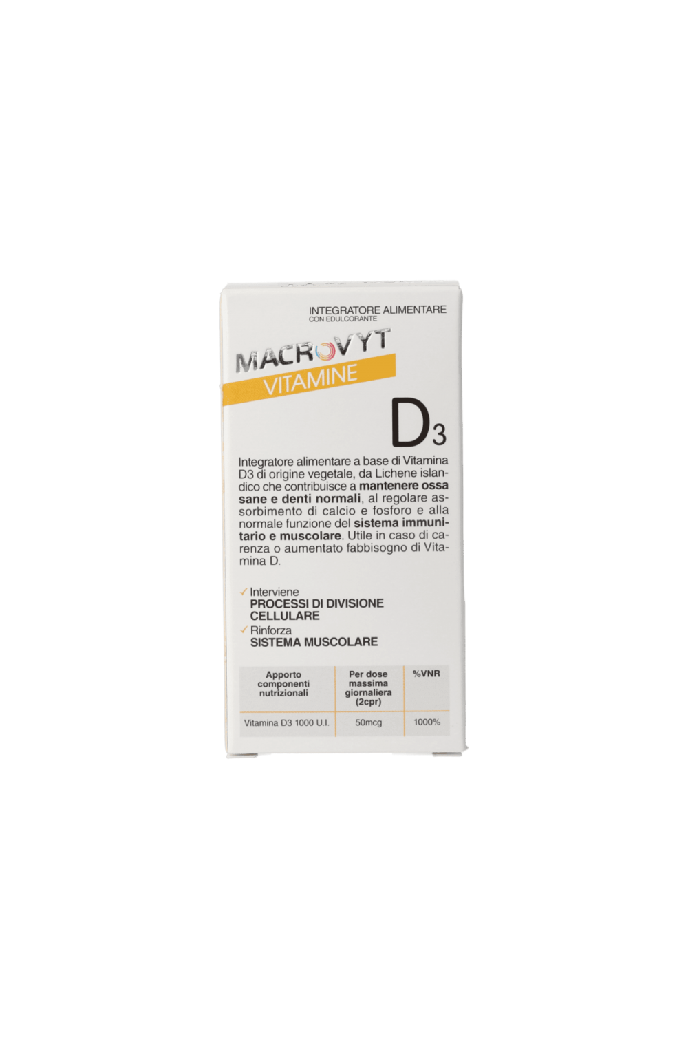 Vitamina D3 Macrovyt 60 cpr Alta Natura