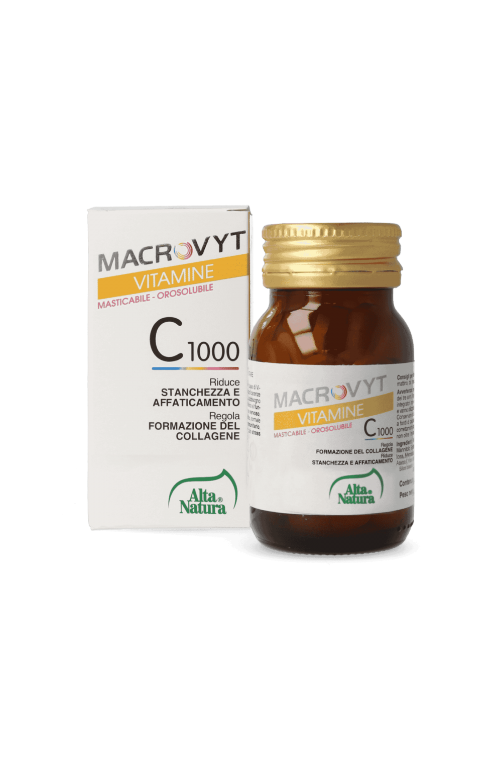 Vitamina C 1000 orosolubile masticabile 30 cpr da 1,4g lento rilascio